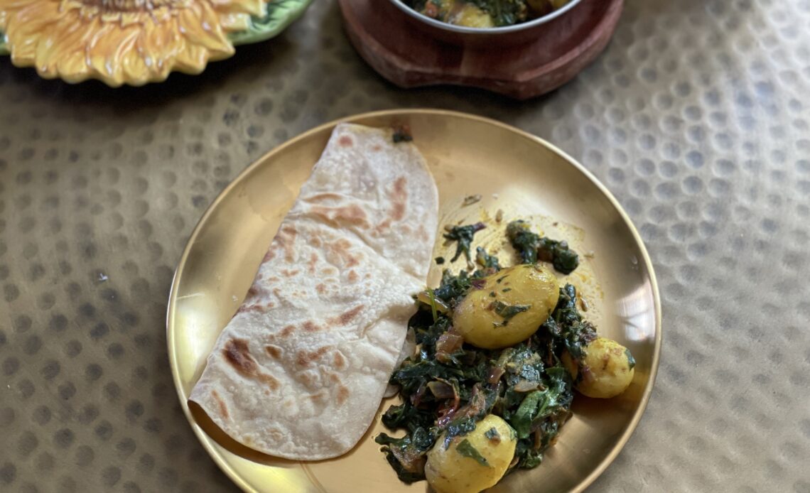 Vegan Aloo Palak