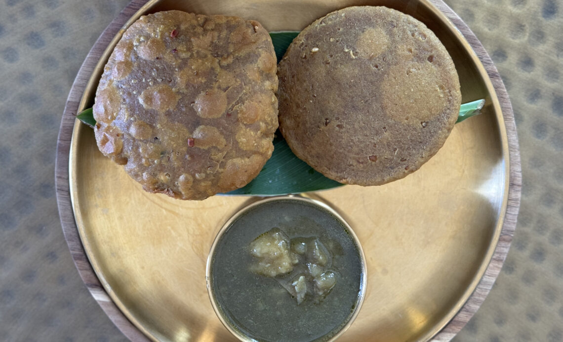 Vegan Brunch Dubki Aloo and Bedmi Puri Mathura Special